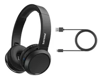 Audífonos Inalámbricos Philips Bass Tah4205 On-ear Negro 