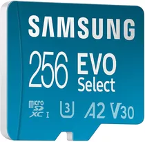 Tarjeta De Memoria Micro Sd Samsung Evo Select 256gb 130mb/s Mb-me256ka/am