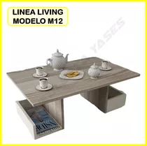 Mesa De Centro Moderna Juego Mueble Sala Sofa Recibo M12