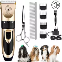 Kit Máquina Tosa Pelos Pet Cães Gatos Recarregável Sem Fio