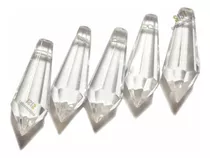 Caireles Cristal Pendulo Con Argollas 38 Mm X 10 Unid Envio