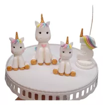 Adorno Para Torta ,unicornio En Porcelana Fria 