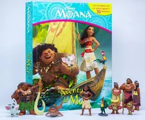 Livro Com 10 Miniaturas Disney - Moana Aventuras Do Mar