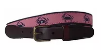 No27 Mens Limited Edition 27 Crab Logo Belt Cinturón De Cuer