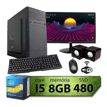 Computador Completo Intel Core I5 8gb Ssd 480gb Monitor 19