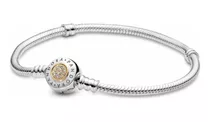 Pulsera Pandora Original Signature Plata 925 Y Oro Dorado