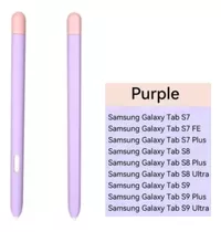 Funda De Silicona Lila Para Spen Samsung Tab S7, S8 Y S9 