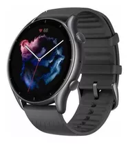 Smartwatch Amazfit Fashion Gtr 3 1.39  Caja De  Aleación De Aluminio  Thunder Black, Malla  Thunder Black De  Silicona