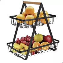 Fruteira De Mesa Promoção Cesto Organizador Fruteira 2 Andar