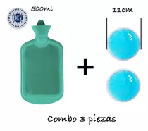 Combo Bolsa Agua Fomentera 500ml + Bolsas De Gel Ojos Cara