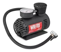 Compresor De Aire Mini Eléctrico Portátil Wolfox Wf1011 0.1l 12hp 12v Negro