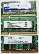 Lote C/ 03x Memórias Ram P/ Notebook ( 1gb Cada) ** Ddr2 