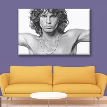 Cuadro Canva Decorativo Jim Morrison 90x60 Cm