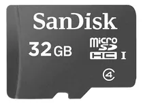 Cartão De Memória Sandisk 32gb Micro Sd Classe C4 Preto