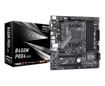 Motherboard Asrock B450m Pro4 R2.0 Am4 Ryzen 5000-4000-3000