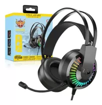 Headset Gamer Com Microfone E Led Rgb Preto Ovleng -gt-68