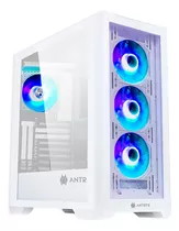 Gabinete Antryx Fx730 Argb, 4 Fans, Sin Fuente, Blanco