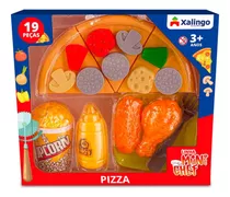 Brinquedo Mini Chef Pizza Infantil 19 Peça Cozinha Comidinha