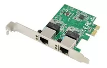 Placa De Rede Pcie Pci Express X1 Dual Lan Gigabit Realtek 