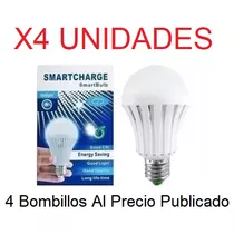 Bombillo Led 3 En 1 De 9w Inteligente Emergencia Recargable 