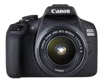  Canon Eos 2000d Dslr Color  Negro