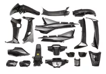 Kit Plasticos Completo Honda Nf 100 Wave 2006-12 Negro Vc