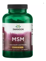 Msm Cartílago, Colágeno, Tendones 1500mg/120tab Swanson