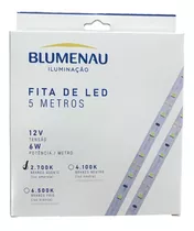 Fita Led Branco Quente 2700k Cor Amarela 12v 60 Led Blumenau