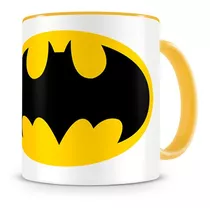Caneca Batman Morcego Amarela Geek