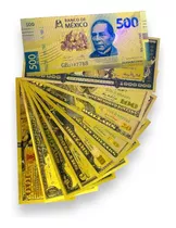  10 Billetes Dorados Dólar Colección I