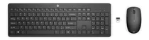 Hp 235  Teclado Y Mouse Combo Inalambrico Negro  Español