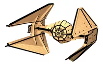 Quebra Cabeça 3d - Nave Tie Intercptor  Star Wars - Mdf