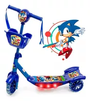 Patinete Musical Sonic C/ Cesto E Luzes