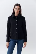 Chaqueta De Paño Con Bolsillos Mujer Desiderata