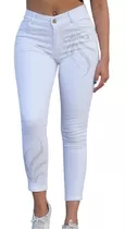 Pantalón Mujer Jean Con Brillo Super Elastizado Street Style