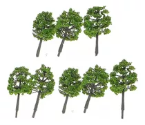8 Mini Arbol Arbusto Maqueta Vegetación Modelismo De 3.5 Cm