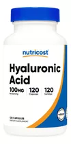 Nutricost - Acido Hialuronico 100 Mg 120 Capsulas Americano Sabor Neutro