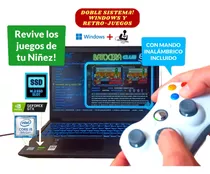 Notebook Gamer Con Doble Sistema! Windows Y Retro Consola