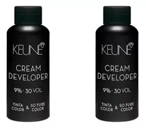 Kit 2 Keune Cream Developer Ox 30 Vol Color & So Pure 60ml