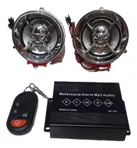 Parlante Para Moto Calavera Bluetooth Fm Micro Usb Alarma