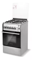 Cocina Smartlife 4 Hornallas Grill 50x55cm Inox Color Plateado