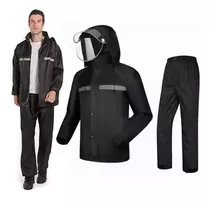 Traje Impermeable Para Lluvia Moto Set 2 Piezas Reflectante