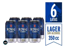 Pack 6 Cerveza Sin Alcohol Royal Guard Cero Lata 330cc