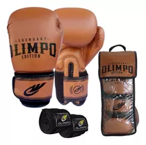 Luva De Boxe Profissional + Bandagem Olimpo Esportes