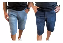 Kit 2 Bermudas Jeans Masculinas Plus Size 34 A 56  C/ Nf-e