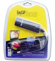 Placa Captura Vídeo Easycap Usb 2.0 Conversor Digital Vhs