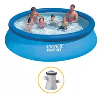 Kit Piscina Inflável Easy Set Intex 3.853 L + Bomba Filtro