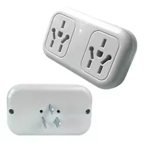 Adaptador Enchufe Doble Blanco Vr