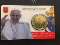 Moeda Do Vaticano Euro Papa Francesco 2018 Card 9