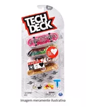 Tech Deck Kit 4 Skate De Dedo The Heart Supply - Sunny 2891